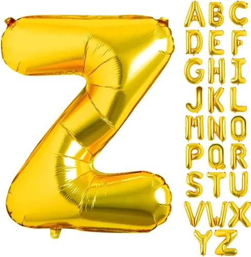 Miniatura 18 de Lovoir Globos dorados grandes de 40 pulgadas con la letra K de gran tamaño, globo de helio de aluminio de Mylar para fiesta de cumpleaños, Letra K