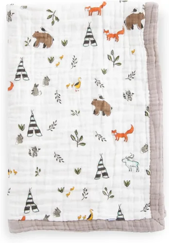 Little Unicorn Manta de acolchado para recién nacidos | Ultra suave, tela de muselina de múltiples capas | Regalo para recién nacidos y para llevar