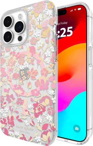 Miniatura 9 de Kate Spade New York Funda para iPhone 15 Pro Max, compatible con la funda MagSafe para teléfono, purpurina gruesa iridiscente