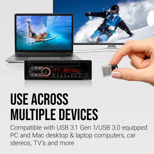 Miniatura 9 de Unidad flash USB 3.1 PNY Elite-X™ Fit de 64 GB - Hasta 200 MB/s de lectura, escritura hasta 10 veces más rápida, rendimiento avanzado, conectar