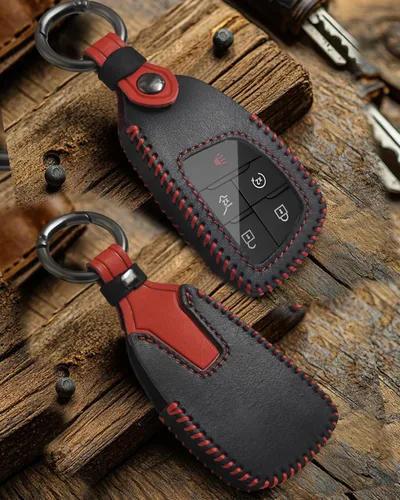 Miniatura 7 de Funda de cuero para llavero Chevy GMC 2025 2024 2023 Silverado Sierra 1500 Equinox Traverse Tahoe Suburban Yukon Denali Acadia Prologue Buick