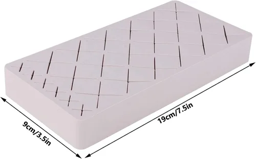 Miniatura 3 de TOPINCN Organizador de maquillaje cosmético de silicona para lápiz labial cosméticos titular caja de almacenamiento soporte de exhibición 24 ranuras
