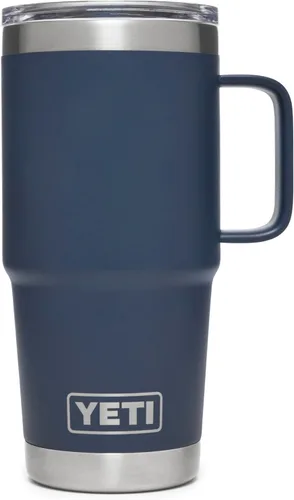 Miniatura 15 de YETI - Vaso de viaje Rambler de 20 onzas, de acero inoxidable, aislada al vacío con tapa fuerte Stronghold Blanco