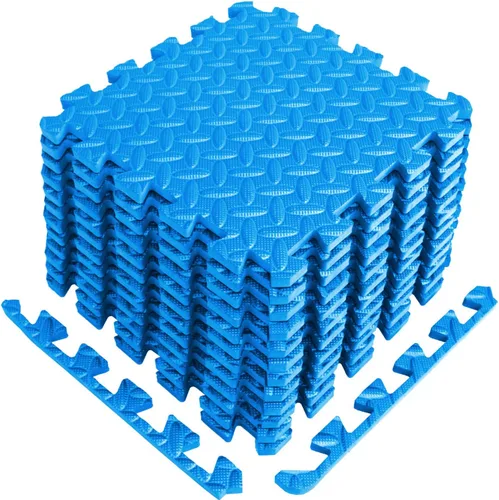 Miniatura 9 de A2ZCARE Tapete de ejercicio de rompecabezas con azulejos entrelazados de espuma EVA, alfombrillas entrelazadas para equipo de gimnasio, ideal