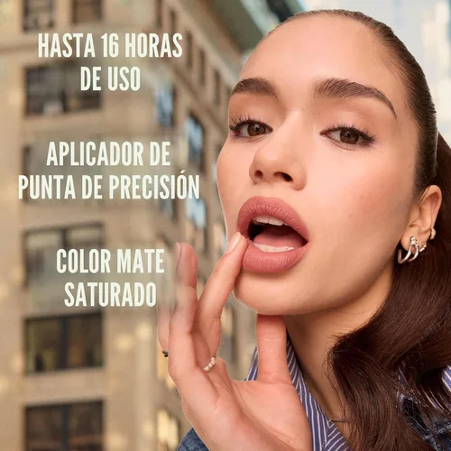 Miniatura 4 de Maybelline Super Stay Matte Ink Barra de Labios Líquida Maquillaje, Color de Alto Impacto de Larga Duración, Hasta 16H de Uso, Amazonian, Marrón 70