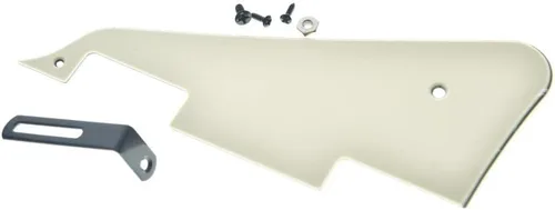 Miniatura 3 de Dopro Golpeador de guitarra LP y soporte de acero inoxidable LP con tornillos de montaje de acero negro para USA Les Paul Aged White
