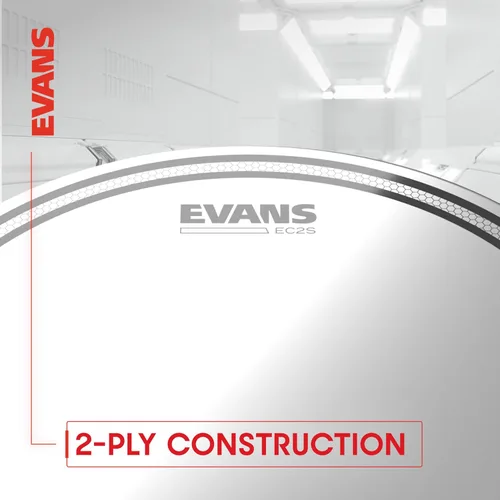 Miniatura 4 de Evans Cabezas de tambor - EC2S Clear Rock Tompack (25.4 cm, 30.5 cm, 40.6 cm)