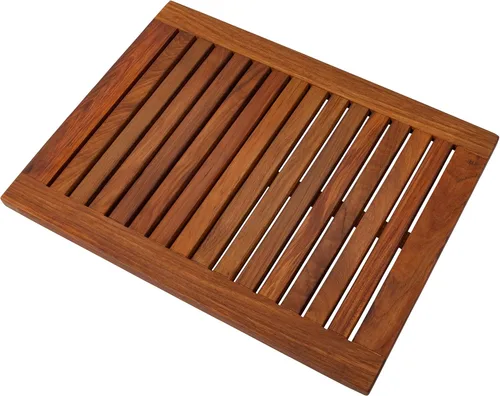 Miniatura 2 de Nordic Style - Tapete de ducha y baño de teca prémium para uso en interiores y exteriores, plataforma de madera antideslizante para spa, sauna