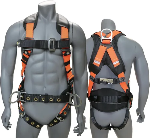 Miniatura 28 de Kit de arnés de protección contra caídas cómodo AFP Demon – Arnés de seguridad de cuerpo completo OSHA/ANSI PPE para trabajo de construcción