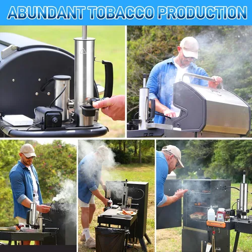 Miniatura 4 de Generador de humo para exteriores, ahumador eléctrico de acero inoxidable, tubo de humo para ahumador de pellets, ahumadores calientes/fríos