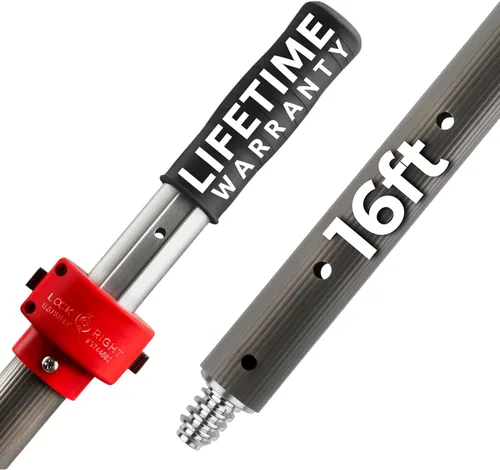 Miniatura 8 de ProTuff - Poste telescópico resistente de 12 pies, repuesto incondicional de por vida, extensión instantánea y confiable, ajuste universal