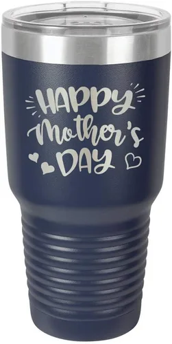 Miniatura 19 de Taza de viaje con texto en inglés "HAPPY MOTHERS DAY 30 oz Drink Tumbler with Straw " grabado con láser con divertidas citas " Compare con Yeti