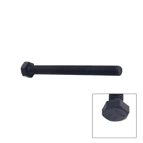 Miniatura 5 de Aicosineg 5 tornillos de rosca métrica M8 x 3.543 in, acero al carbono, grado 8.8, tornillos hexagonales de rosca métrica, tornillos hexagonales