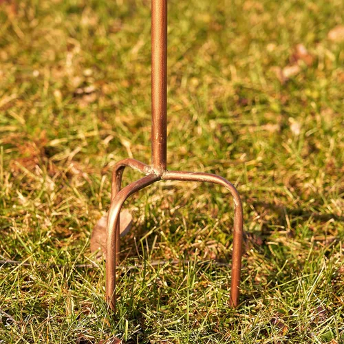 Miniatura 7 de Estacas de jardín de casa de pájaros de diseño de lujo de color cobre (forma de bellota curva)