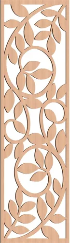 Miniatura 44 de 9 3/8"W x 24 3/8"H x 1/4"T Utica Decorativo Fretwork Madera Paneles de Pared, Abedul