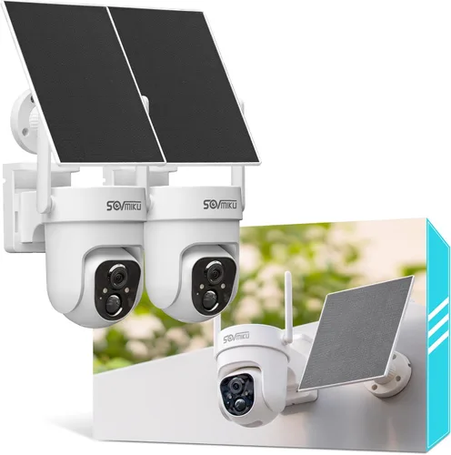Cámara de seguridad solar inalámbrica Vicohome 2CQ4 2K AI para exteriores, cámara alimentada por batería, visión nocturna a color, audio