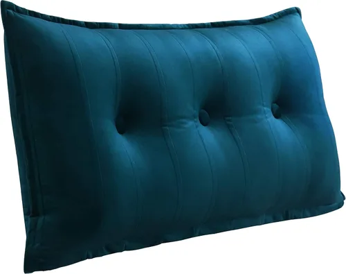 Miniatura 14 de WOWMAX Almohada rectangular para cabecero, almohada para respaldo de cama, almohada para sentarse en la cama, almohada de apoyo para la espalda