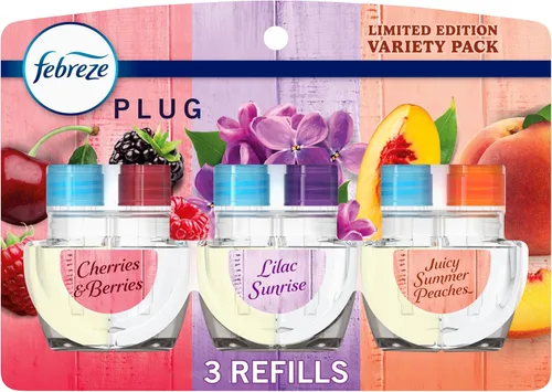 Miniatura 13 de Febreze Fade Defy PLUG - Ambientador antiolor para eliminar olores, Downy April Fresh, Gain Original, Linen & Sky, (3) recargas de aceite perfumado