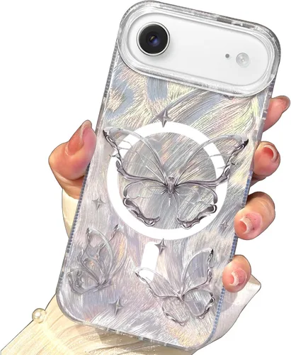 Miniatura 111 de I-MGAE-IN-AR Funda compacta para iPhone 11, diseño de mariposa, marco de protección de lente de cámara con diamante 3D, bonitas fundas protectoras