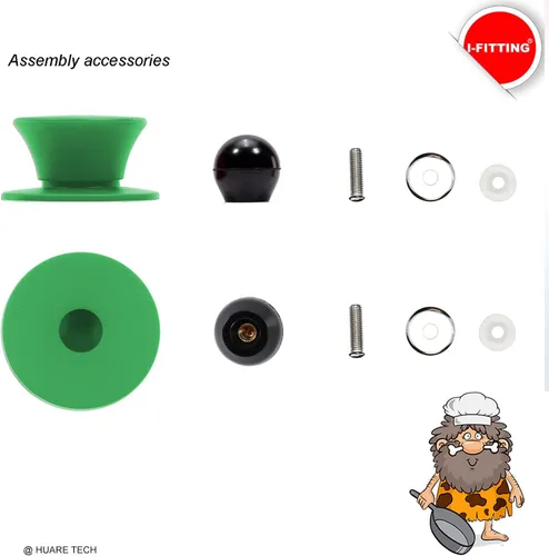 Miniatura 3 de Pomo universal de repuesto para tapas de cacerola, de silicona, resistente al calor, sin BPA, apto para lavavajillas, se adapta a sartenes y fundas