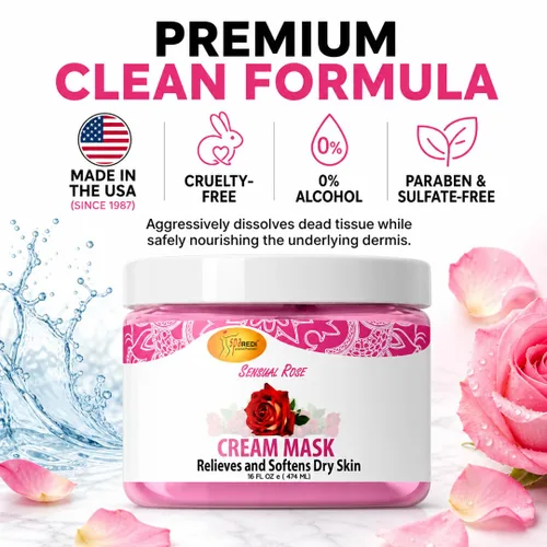 Miniatura 6 de SPA REDI - Máscara de Crema para Cuerpo y Pies, Rosa Sensual, 16 Oz - Masaje de Pedicura para Pies y Cuerpo Cansados, Hidratante, Piel Fresca