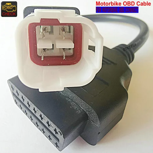 Miniatura 5 de Cable de diagnóstico CANBUS de la motocicleta 4pin OBD para la motocicleta de Yama