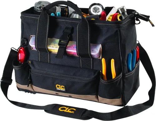 Miniatura 4 de CLC Custom Leathercraft 1534 - Bolsa de mano de 16 pulgadas con bandeja superior de plástico, 23 bolsillos