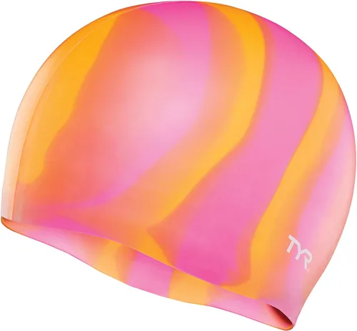 Miniatura 6 de TYR Gorro de natación para adultos de silicona multicolor Verde