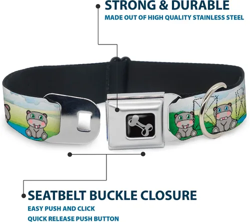 Miniatura 4 de Buckle Down "hipopótamo collares para perros., Varios