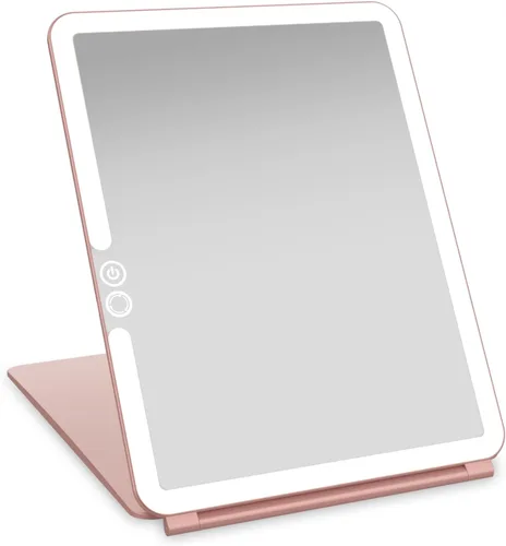 Miniatura 7 de LUNA London Eclipse LED Lighted Travel Vanity Makeup Mirror 3 Colour Light, Compact, Portable, Lighted, Rechargeable, Illuminated Mirror Perfect