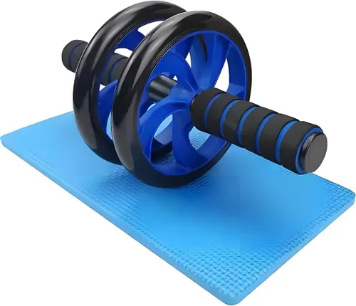Rodillos abdominales con rodillera, entrenamiento muscular, equipo de fitness para hombres y mujeres, para el hogar, oficina, gimnasio al aire libre