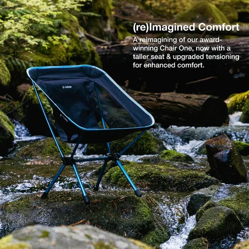 Miniatura 3 de Helinox Chair One (re) Silla de campamento de alto rendimiento, sillas plegables ligeras y compactas para exteriores, mochileros, picnic, aventuras