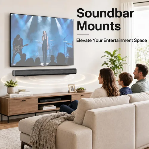Miniatura 6 de notiela Estante de Montaje para Barra de Sonido para Samsung, Sony, LG, Vizio, Bose, Onn y Más Soporte de Montaje de Pared para Barra de Sonido