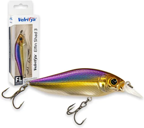 Miniatura 14 de Crankbaits/Jerkbait híbrido para pesca de lubina, buceo poco profundo, manivela para lucio, agua fría para pesca de invierno y primavera, para agua