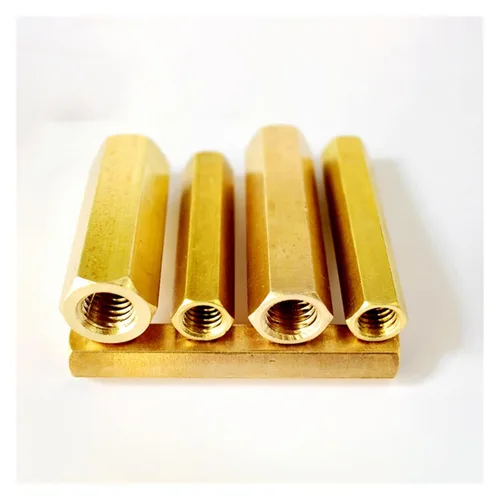 Miniatura 5 de M8 0.315-3.937 in doble paso hexagonal latón macho hembra Standoff Junta Pilar Stud Hexágono Columna de cobre Tuerca Tornillo columna hueca
