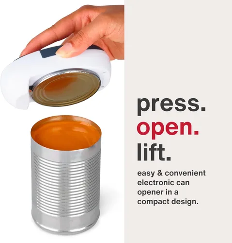 Miniatura 2 de Zyliss EasiCan - Abrelatas eléctrico - Abrelatas automático de un solo toque con imán para una extracción segura de la tapa, diseño compacto, manos