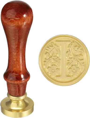 Miniatura 14 de YOKIVE Sello de cera del alfabeto, sello de letras con mango extraíble para decorar postales, ideal para festivales, bodas (dorado, rojo, letra J)