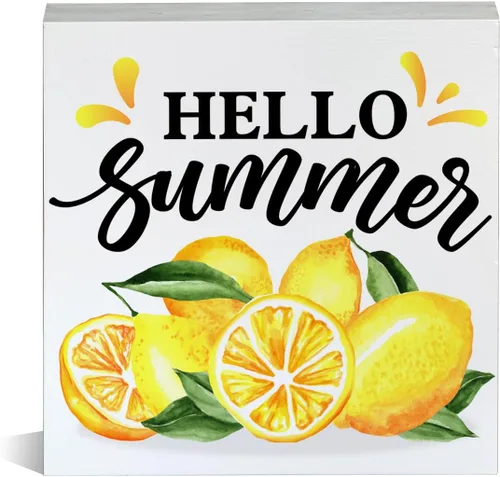 Miniatura 16 de Letrero de madera con diseño de girasol de granja, con texto en inglés "Hey There Sunshine", letrero decorativo de escritorio de verano, decoración