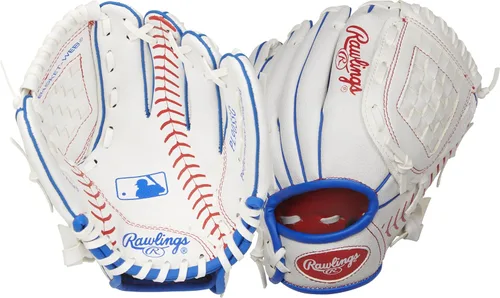 Rawlings | Serie Players T-Ball y guante de béisbol para jóvenes | Tamaños 9 a 11.5 pulgadas | Múltiples estilos Tema "Béisbol"