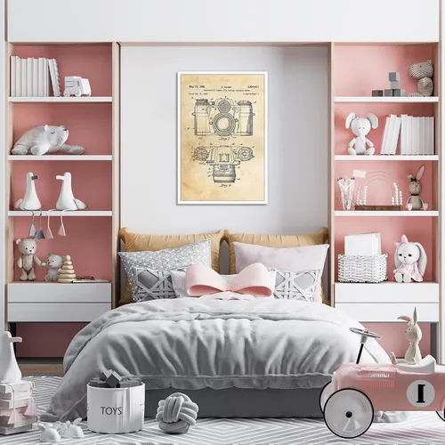 Miniatura 6 de Lienzo con estampado de patente para cámara, arte de pared, póster de dibujo de patente vintage, clásico, fresco, entusiastas de la fotografía