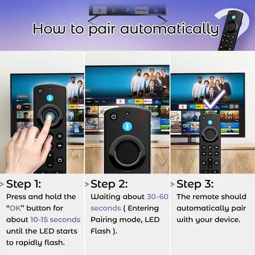 Miniatura 6 de Reemplazo de control remoto de TV compatible con Insignia Fire Series, Pioneer, Cube, Smart TV, para FireStick