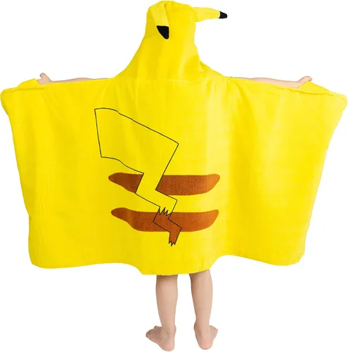 Miniatura 4 de Franco Pokemon Pikachu - Toalla con capucha + toalla de playa Pokemon