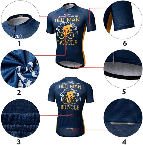 Miniatura 4 de 0.74oz Maillot de ciclismo para hombre, ciclismo de montaña, ciclismo, manga corta, para hombre, Gris oscuro, S
