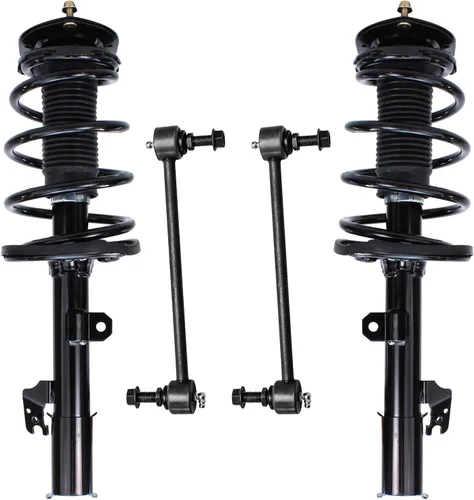 Miniatura 40 de Detroit Axle - Kit de puntales delanteros para Jeep Grand Cherokee 2005-2010 2006-2010 Commander 2007 2008 2009, 2 montajes rápidos de 2 barras