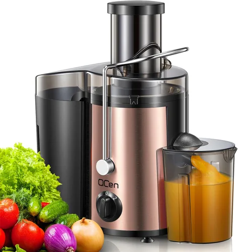 Miniatura 22 de Máquina exprimidora, extractor centrífugo de 800 W con boca ancha de 3 pulgadas, canal de alimentación para frutas y verduras, fácil de limpiar