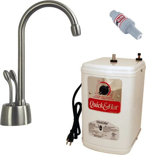 Miniatura 8 de Westbrass A272HFP-11 Develosah Dispensador de agua fría y caliente de 2 manijas con tanque de calentamiento instantáneo, cobre antiguo