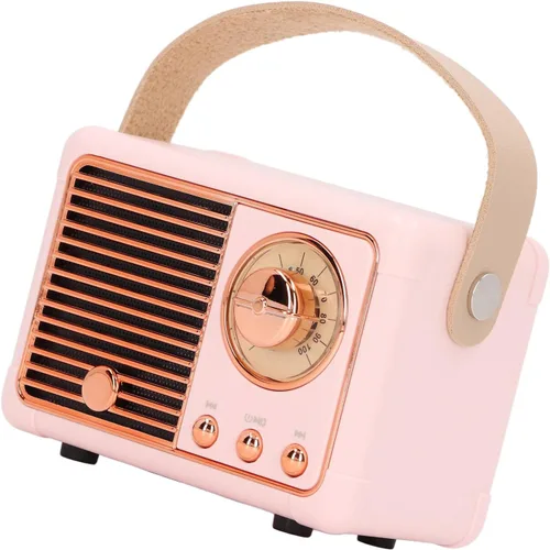Miniatura 8 de ZJchao Altavoz portátil mini compacto inalámbrico retro diseño incorporado tarjeta radio alta capacidad batería ligero para viajes al aire libre