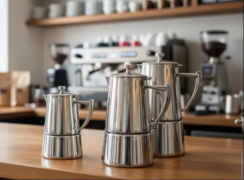 Miniatura 11 de Cuisinox Roma - Olla de espresso Moka de acero inoxidable para estufa de 4 tazas