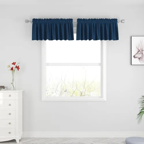 Miniatura 21 de UPOPO Cortinas de Niveles Beige Sobre Fregadero con Textura de Lino para Ventana de Cocina de 16 Pulgadas de Largo Caravana Privacidad Pequeñas