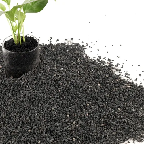 Miniatura 8 de Rocas de lava negras de 2.4 libras para plantas, suelo de roca volcánica hortícola de lava para drenaje de plantas de paisajismo, pequeña grava